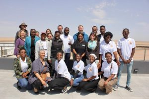 A group of people posing for a photo