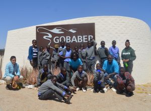 A group of students posing for a photo