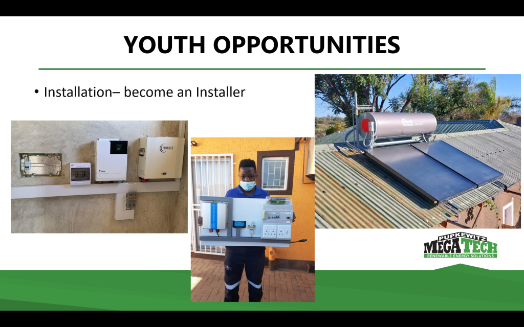 Solar power installation